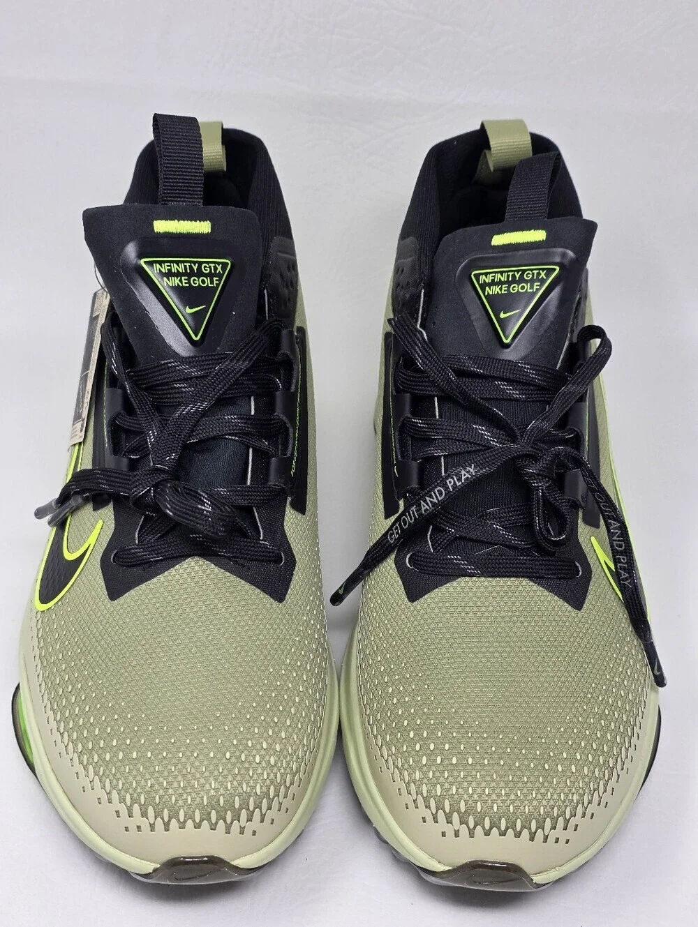 Nike Infinity Tour Next% 2 GTX Mens Size 13 Golf Cleats Dusty Olive FV4897-300